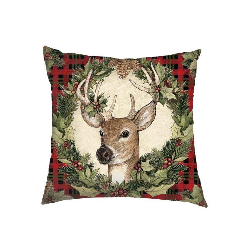 New Christmas pillow cover Amazon Nordic cross - border wholesale Christmas holiday sofa cushion pillow - Coscosmos