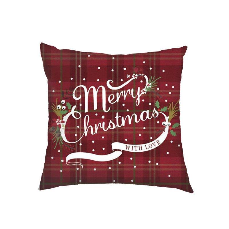 New Christmas pillow cover Amazon Nordic cross - border wholesale Christmas holiday sofa cushion pillow - Coscosmos