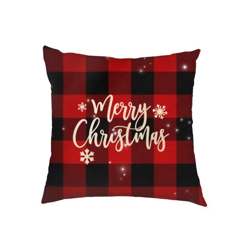 New Christmas pillow cover Amazon Nordic cross - border wholesale Christmas holiday sofa cushion pillow - Coscosmos