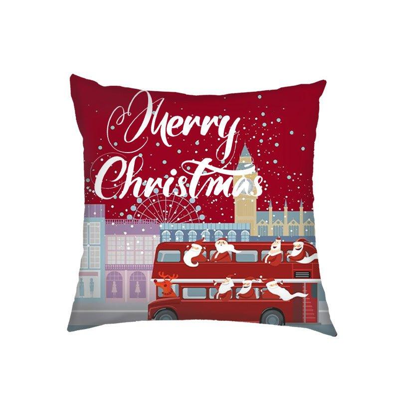 New Christmas pillow cover Amazon Nordic cross - border wholesale Christmas holiday sofa cushion pillow - Coscosmos