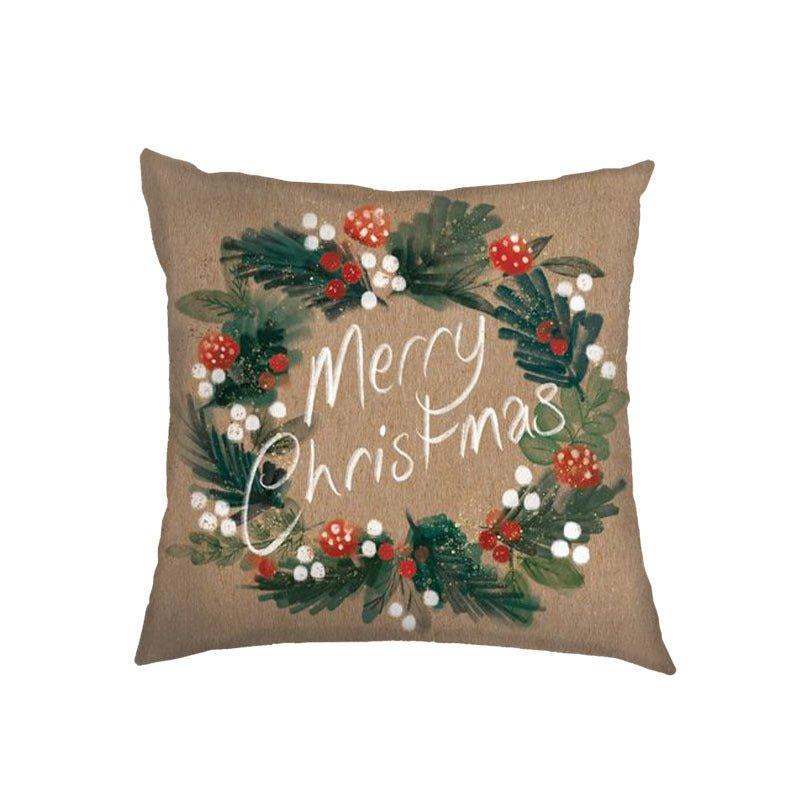 New Christmas pillow cover Amazon Nordic cross - border wholesale Christmas holiday sofa cushion pillow - Coscosmos