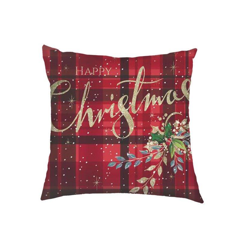 New Christmas pillow cover Amazon Nordic cross - border wholesale Christmas holiday sofa cushion pillow - Coscosmos