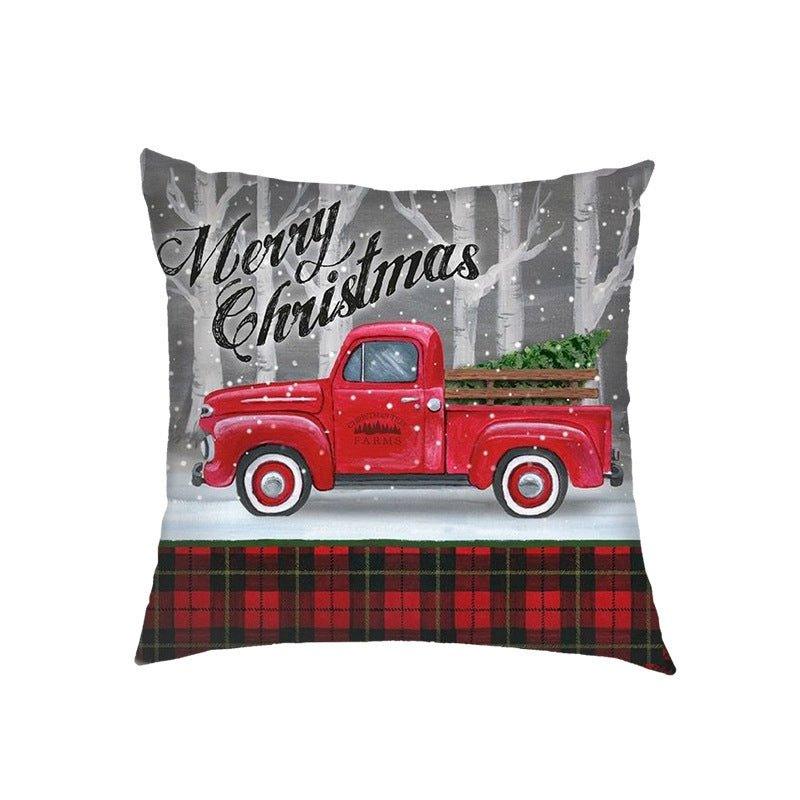 New Christmas pillow cover Amazon Nordic cross - border wholesale Christmas holiday sofa cushion pillow - Coscosmos