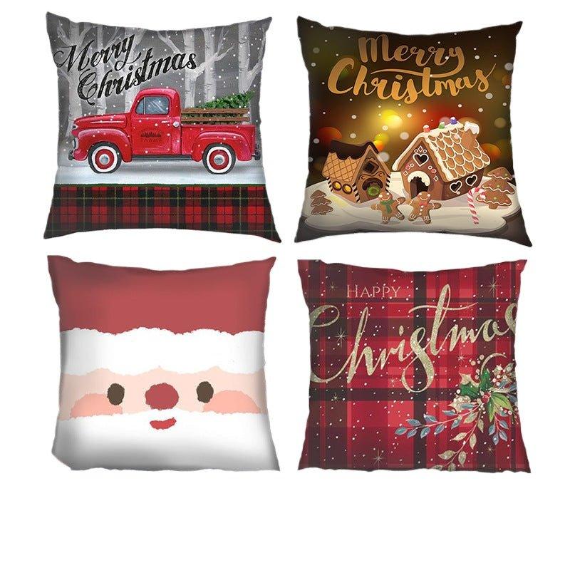 New Christmas pillow cover Amazon Nordic cross - border wholesale Christmas holiday sofa cushion pillow - Coscosmos