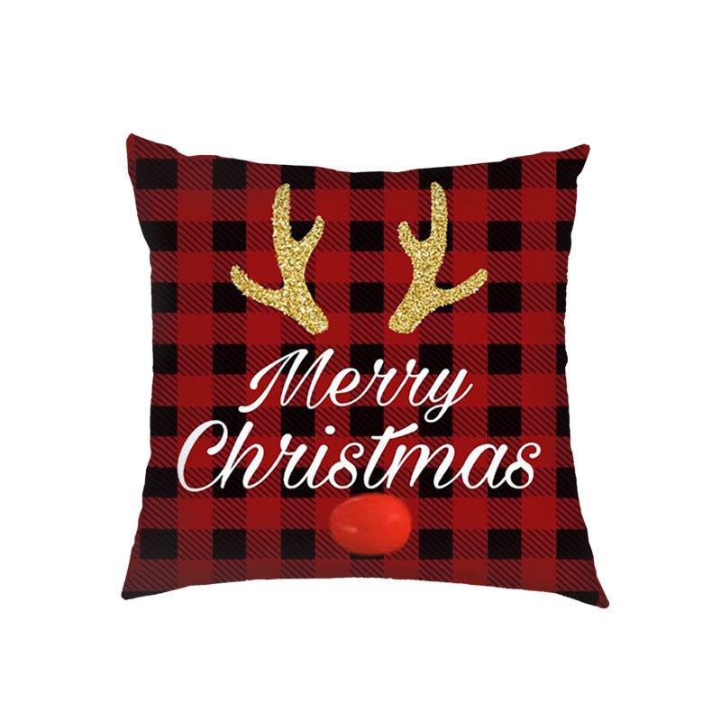 New Christmas pillow cover Amazon Nordic cross - border wholesale Christmas holiday sofa cushion pillow - Coscosmos