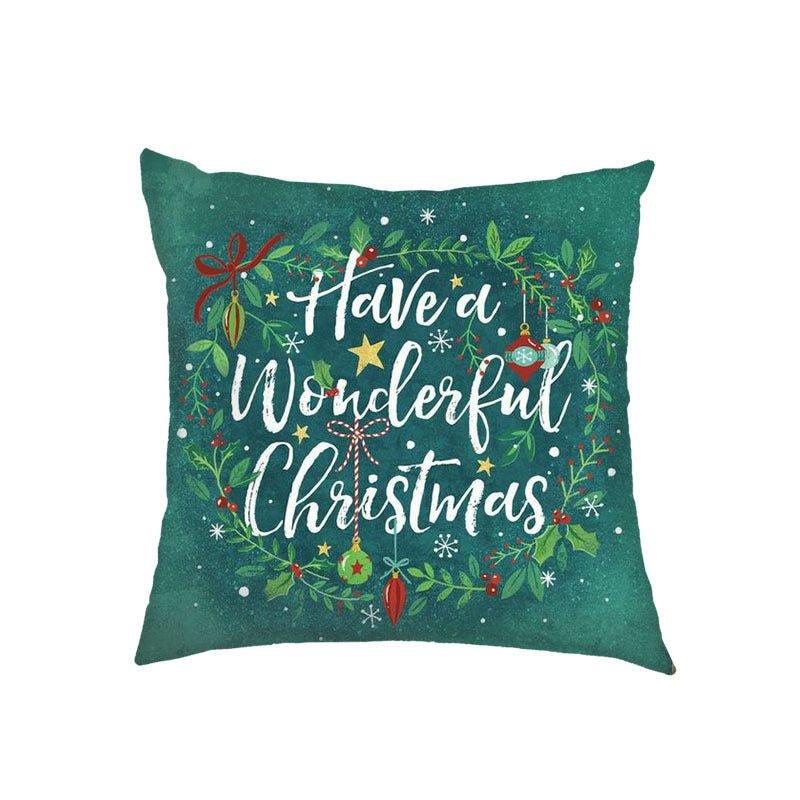 New Christmas pillow cover Amazon Nordic cross - border wholesale Christmas holiday sofa cushion pillow - Coscosmos