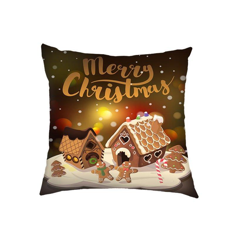 New Christmas pillow cover Amazon Nordic cross - border wholesale Christmas holiday sofa cushion pillow - Coscosmos