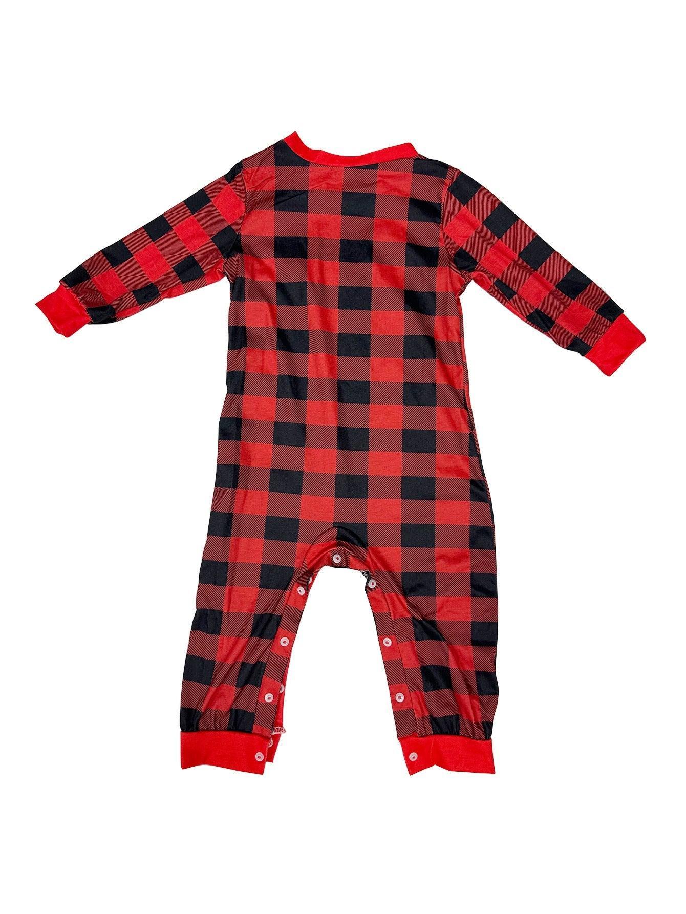 New Christmas Red Plaid Color - Block Family Matching Pajama Set | Long - Sleeve Holiday Loungewear for Parents & Kids - Coscosmos