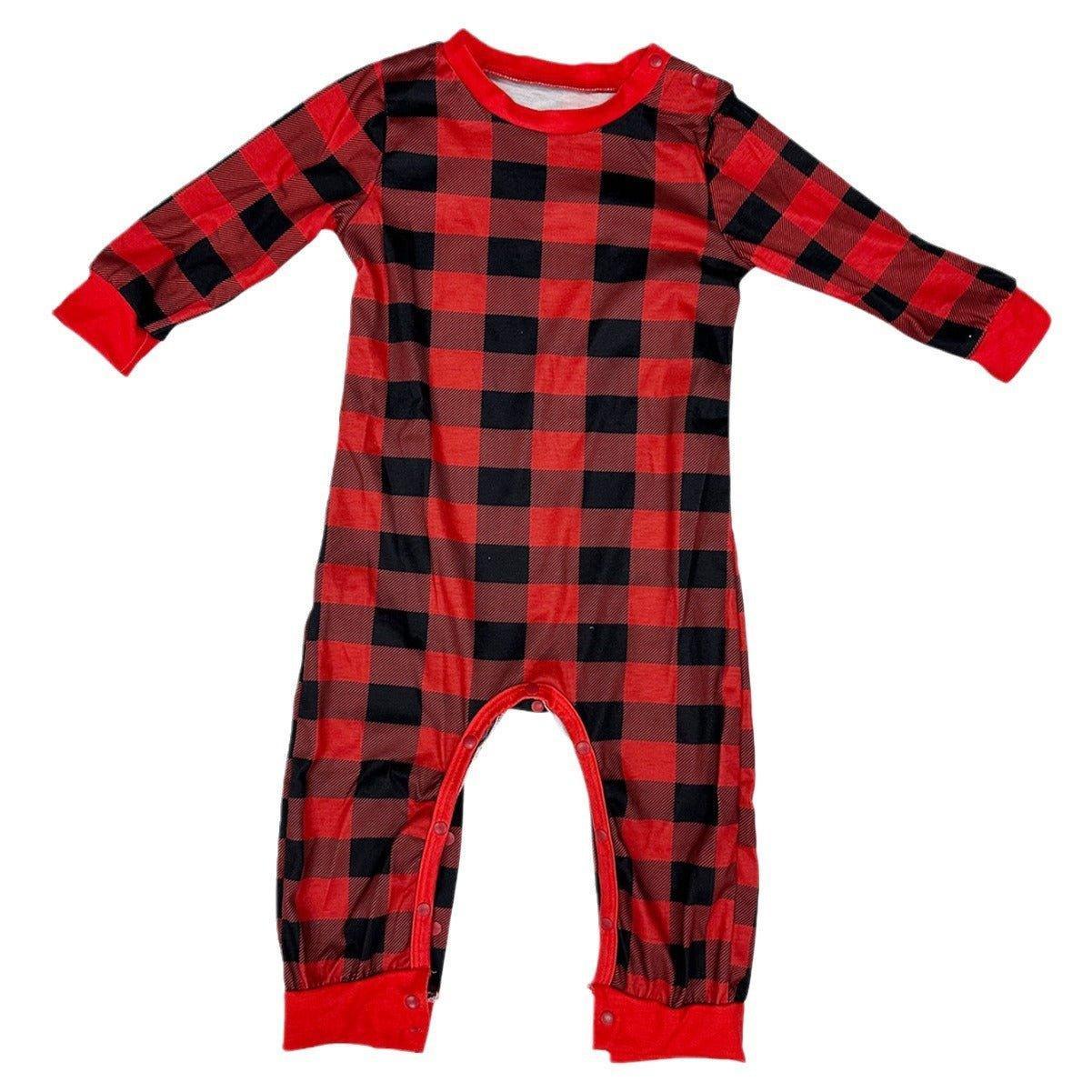 New Christmas Red Plaid Color - Block Family Matching Pajama Set | Long - Sleeve Holiday Loungewear for Parents & Kids - Coscosmos