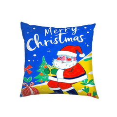 New Christmas throw pillow sofa cushion home decoration by pillowcase cross - border Amazon printed throw pillow holiday gift - Coscosmos