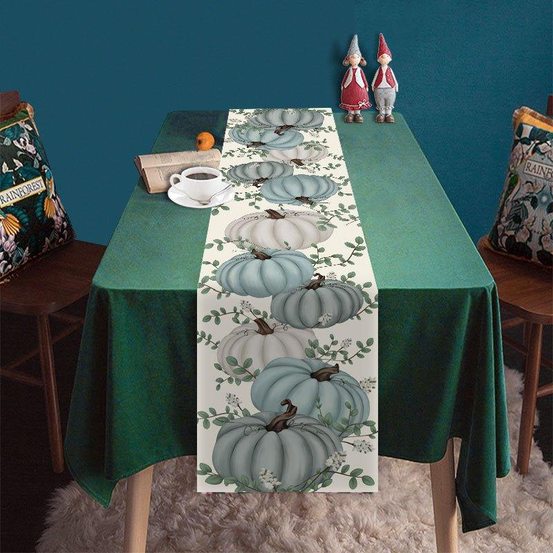 New Creative Thanksgiving Decoration Table Runner Cute Gnome Pumpkin Harvest Festival Decoration Tablecloth Coffee Table Decoration Cloth - Coscosmos