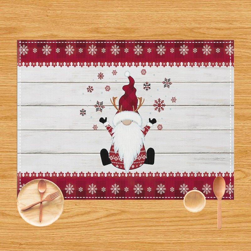 New cross - border Christmas placemat foreign trade Amazon holiday restaurant table decoration anti - fouling insulation western food mat - Coscosmos