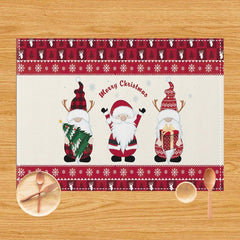 New cross - border Christmas placemat foreign trade Amazon holiday restaurant table decoration anti - fouling insulation western food mat - Coscosmos