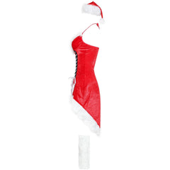 New European and American women's Christmas stage performance clothing DS lead dance sexy Christmas suit - Coscosmos