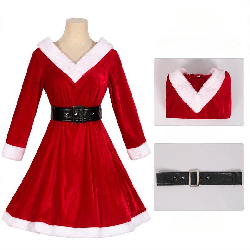 New medieval Christmas clothing, party - themed Christmas clothing, Christmas dress COS stage performance clothing - Coscosmos