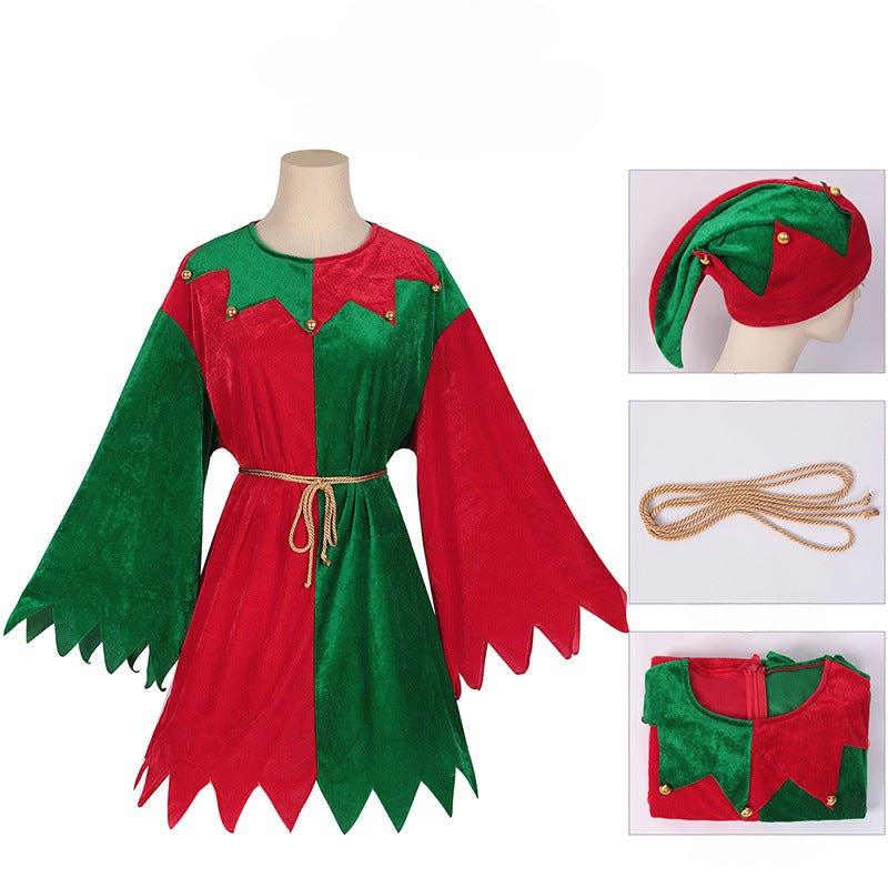 New medieval Christmas clothing, party - themed Christmas clothing, Christmas dress COS stage performance clothing - Coscosmos