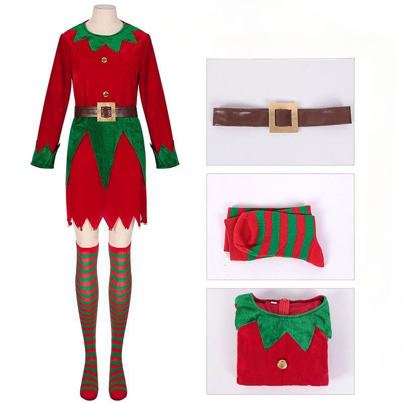 New medieval Christmas clothing, party - themed Christmas clothing, Christmas dress COS stage performance clothing - Coscosmos