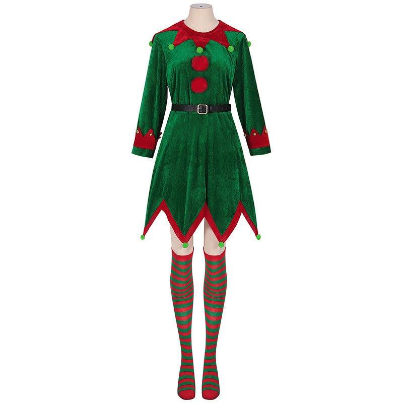 New medieval Christmas clothing, party - themed Christmas clothing, Christmas dress COS stage performance clothing - Coscosmos