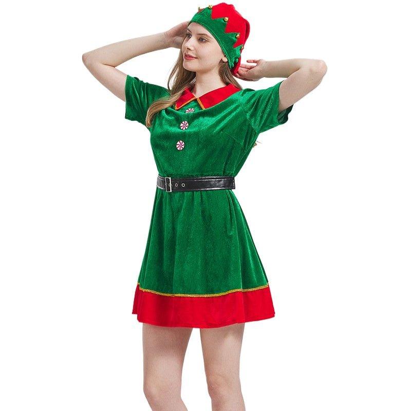 New medieval Christmas clothing, party - themed Christmas clothing, Christmas dress COS stage performance clothing - Coscosmos