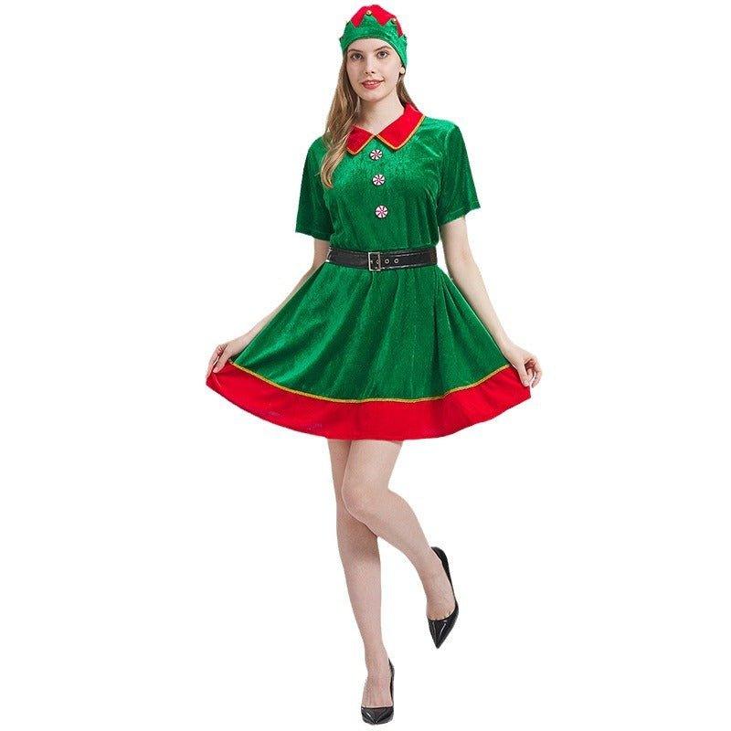 New medieval Christmas clothing, party - themed Christmas clothing, Christmas dress COS stage performance clothing - Coscosmos