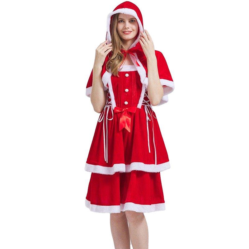 New medieval Christmas clothing, party - themed Christmas clothing, Christmas dress COS stage performance clothing - Coscosmos