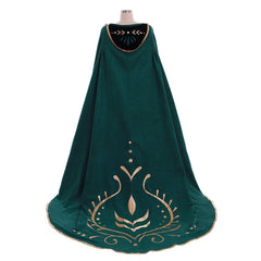 New Vision Frozen 2 Queen Anna Dark Green Dress Cosplay Costume | Adult Disney Princess Outfit - Coscosmos