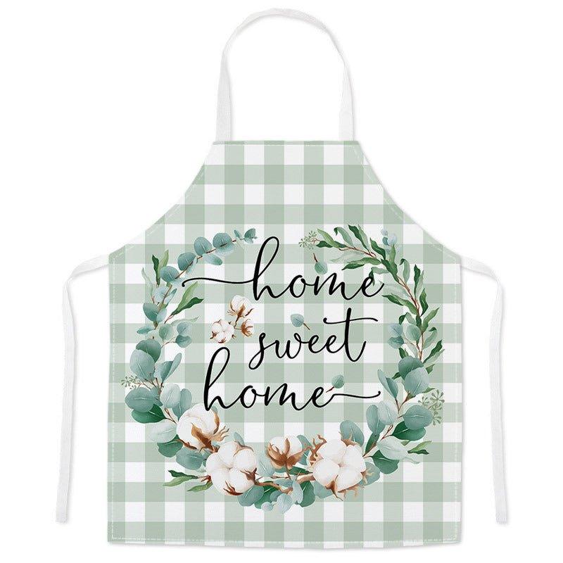 New Year Christmas Anti - fouling Kitchen Apron Household Decoration Adult Children's Linen Apron Event Gifts - Coscosmos