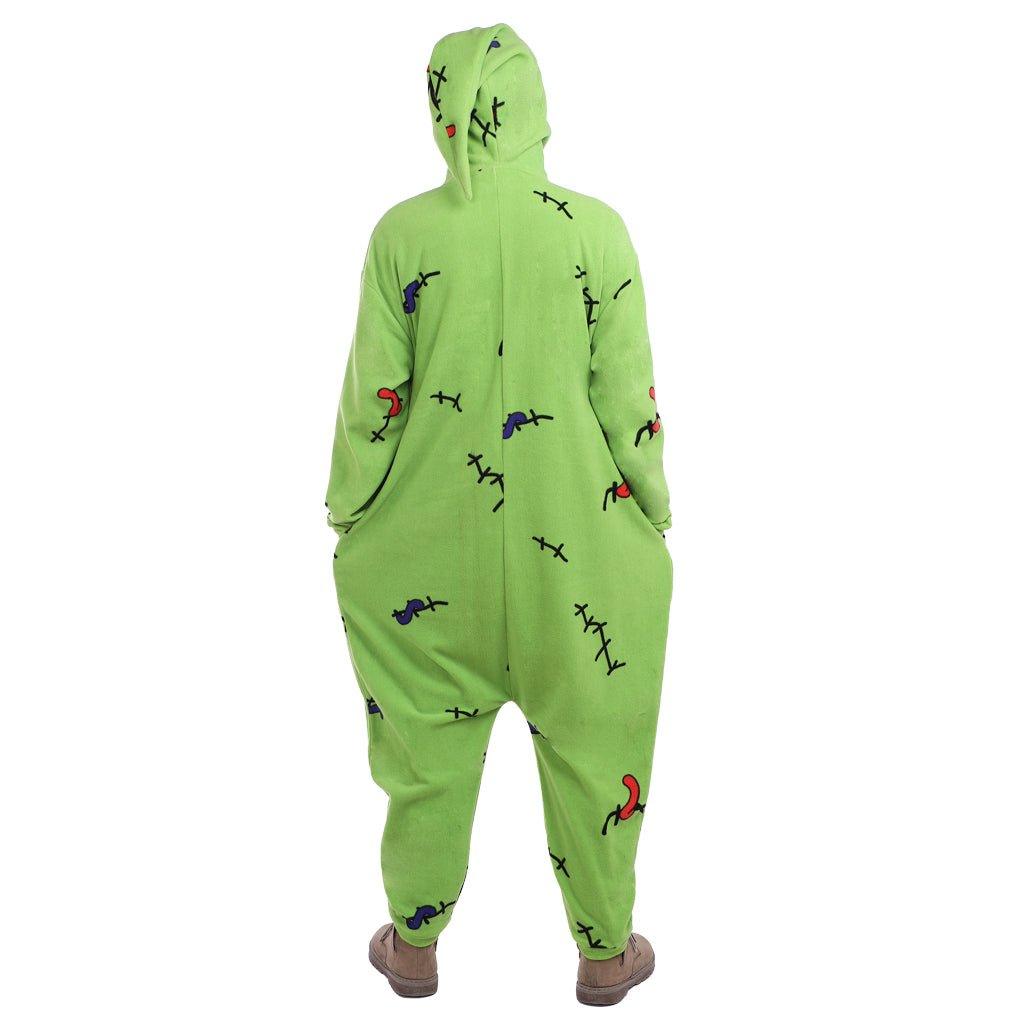 "Nightmare Before Christmas Oogie Boogie Cosplay Costume Kigurumi Union Suit - Soft & Cozy for Halloween, Conventions, and Events!" - Coscosmos