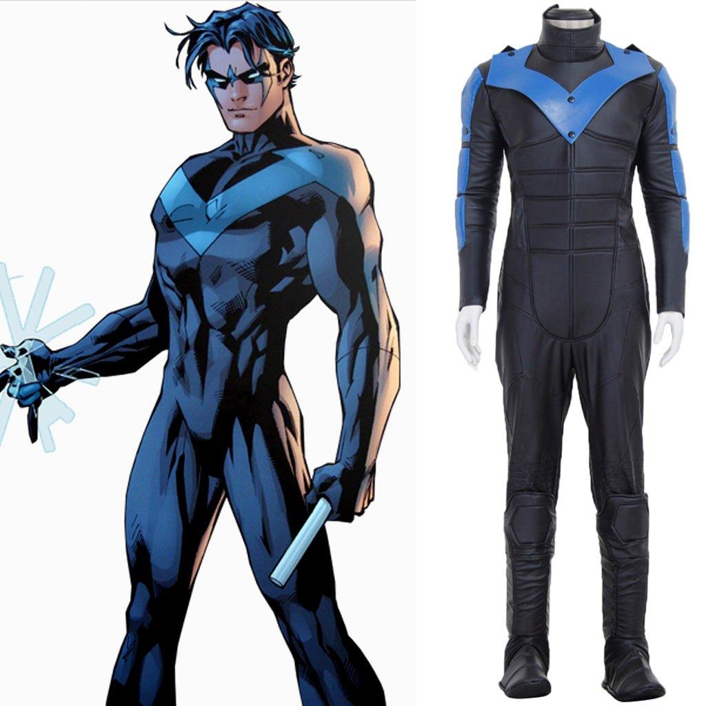 Nightwing Cosplay Men's Deluxe Halloween Costume - Superhero Bodysuit for Ultimate Fans - Coscosmos