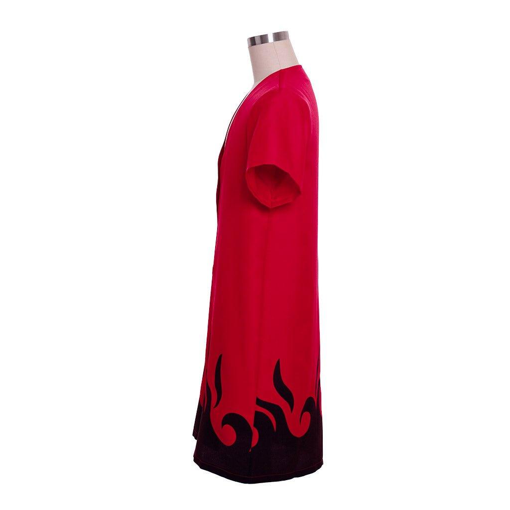 nime Naruto Cosplay Costume - Uzumaki Naruto Long Robe Cape Cloak - Coscosmos