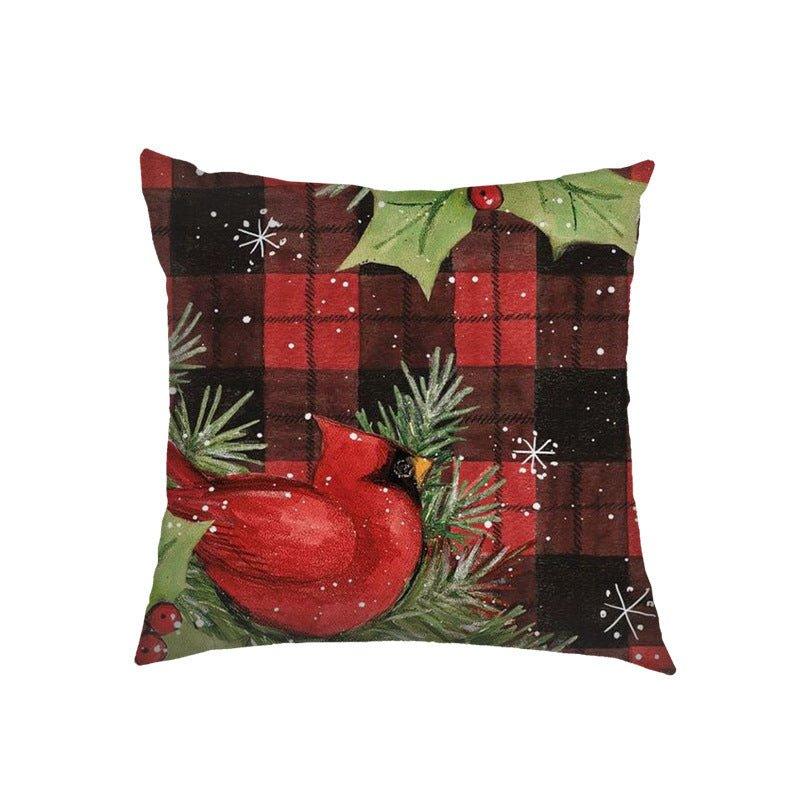 Nordic New Year Christmas Sofa Pillow Small Animal Pillowcase Holiday Decoration Sofa Living Room Pillow Cover - Coscosmos