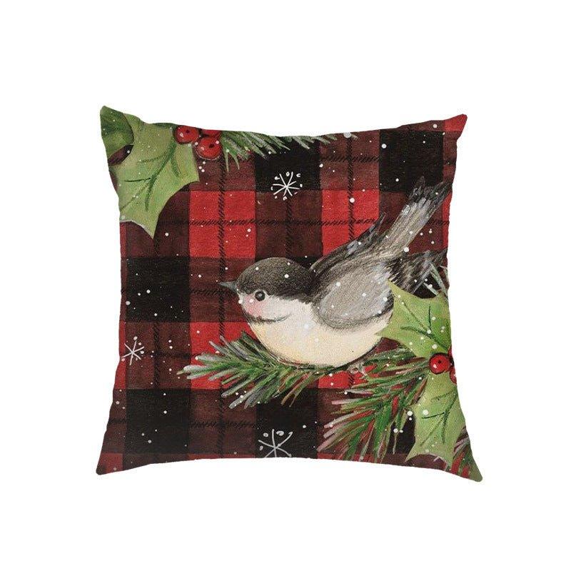 Nordic New Year Christmas Sofa Pillow Small Animal Pillowcase Holiday Decoration Sofa Living Room Pillow Cover - Coscosmos