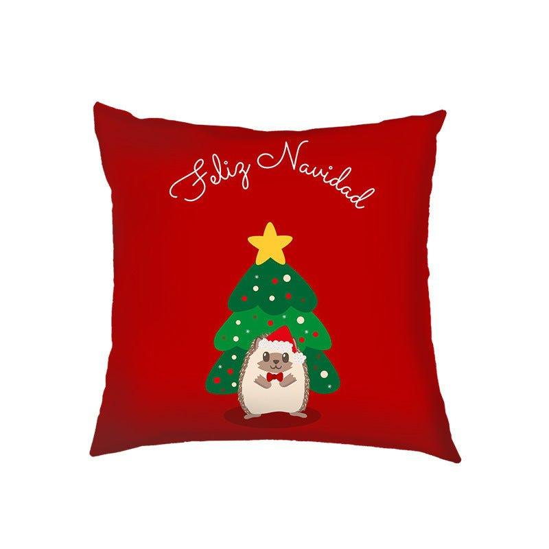 Nordic New Year Christmas Sofa Pillow Small Animal Pillowcase Holiday Decoration Sofa Living Room Pillow Cover - Coscosmos