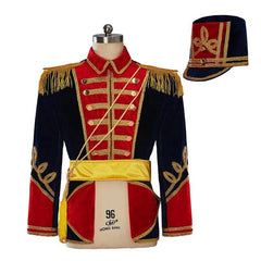 Nutcracker Royal Military Uniform Costume for Men - Regency Colonial Tuxedo with Hat | Coscomos Medieval Series - Coscosmos