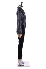 Once Upon a Time Emma Swan Cosplay Costume Women’s Black Jacket and Pants Halloween Carnival Party Suit - Coscosmos