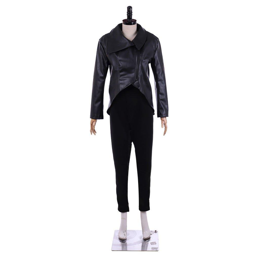 Once Upon a Time Emma Swan Cosplay Costume Women’s Black Jacket and Pants Halloween Carnival Party Suit - Coscosmos