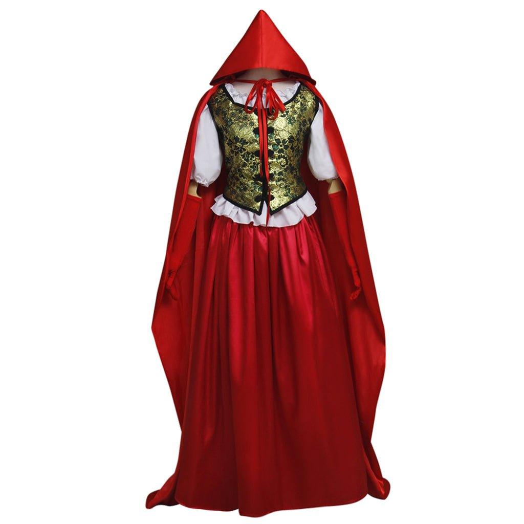 Once Upon a Time Ruby's Little Red Riding Hood Cloak Costume Dress | Adult Women's Halloween Cosplay Outfit - Coscosmos