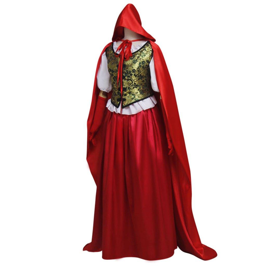 Once Upon a Time Ruby's Little Red Riding Hood Cloak Costume Dress | Adult Women's Halloween Cosplay Outfit - Coscosmos