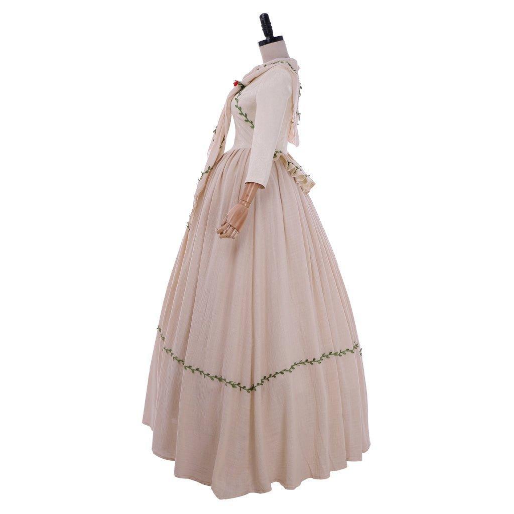 Outlander Brianna MacKenzie Wedding Dress Cosplay Costume | Victorian Colonial Gown for Women - Coscosmos