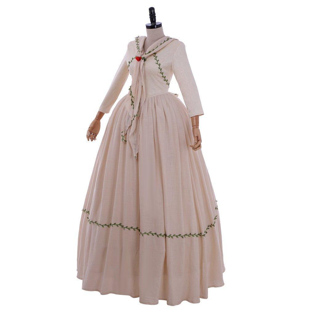 Outlander Brianna MacKenzie Wedding Dress Cosplay Costume | Victorian Colonial Gown for Women - Coscosmos