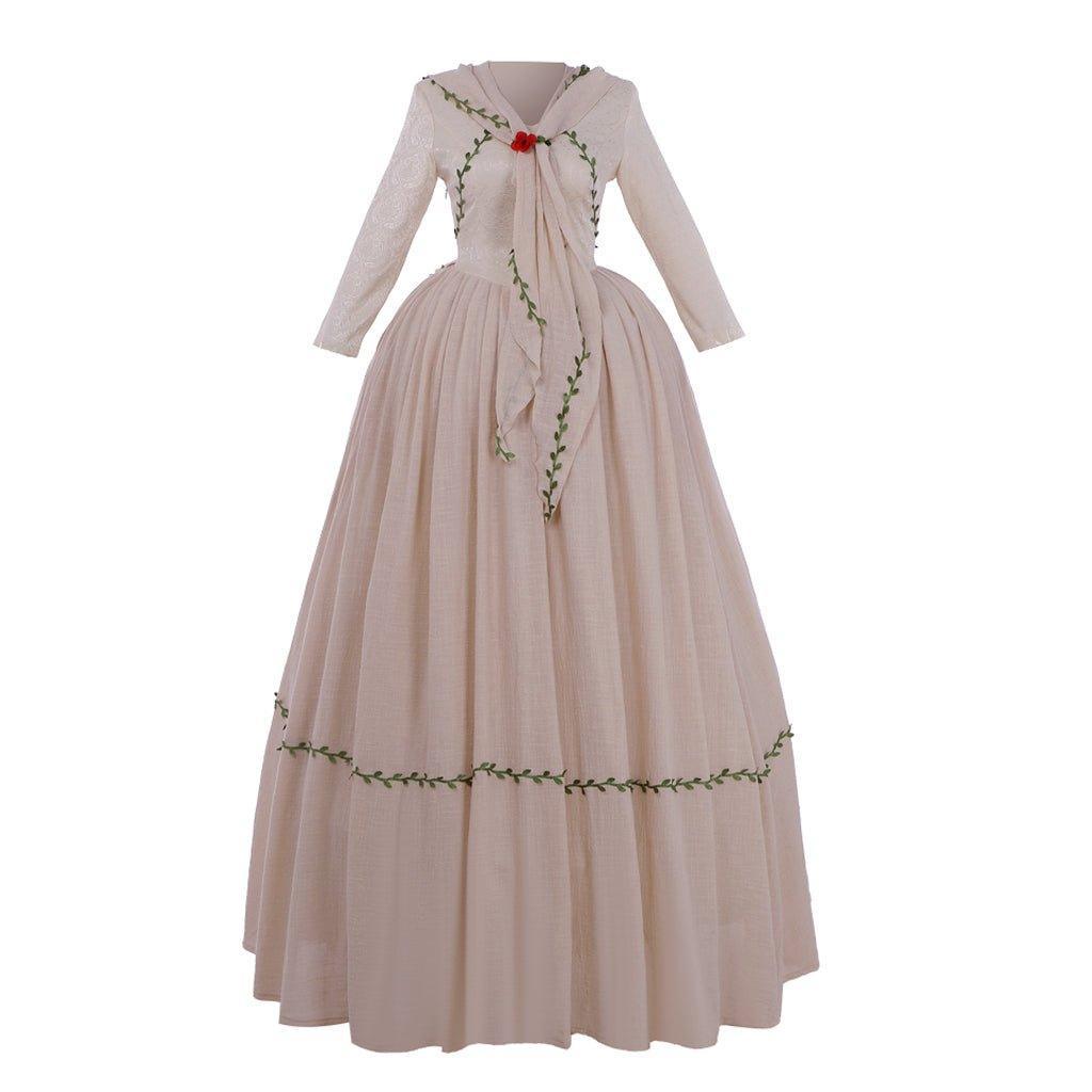 Outlander Brianna MacKenzie Wedding Dress Cosplay Costume | Victorian Colonial Gown for Women - Coscosmos