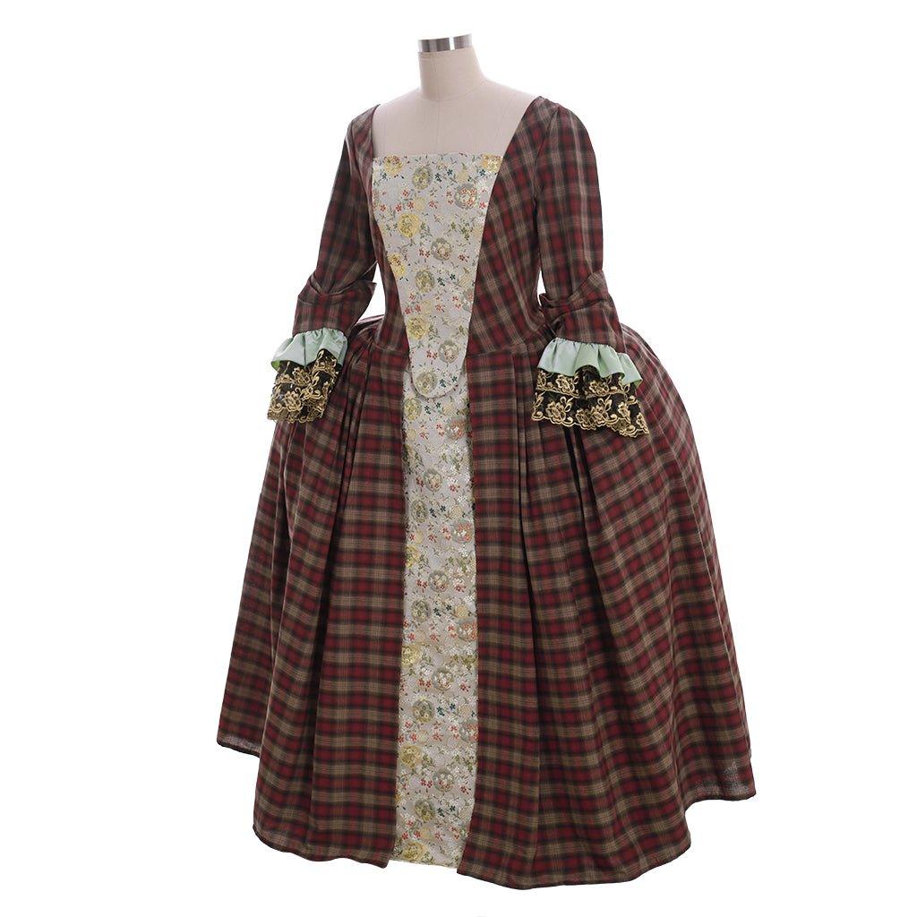 Outlander Claire Randall Fraser Cosplay Costume Gown | Women's Historical Movie & TV Series Dress - Coscosmos