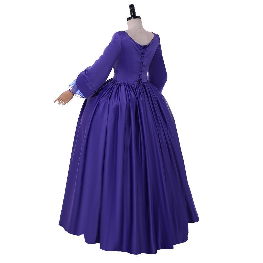 Outlander Claire Violet - Blue Costume | Medieval Ball Gown Cosplay for Halloween, Carnival & Historical Events - Coscosmos