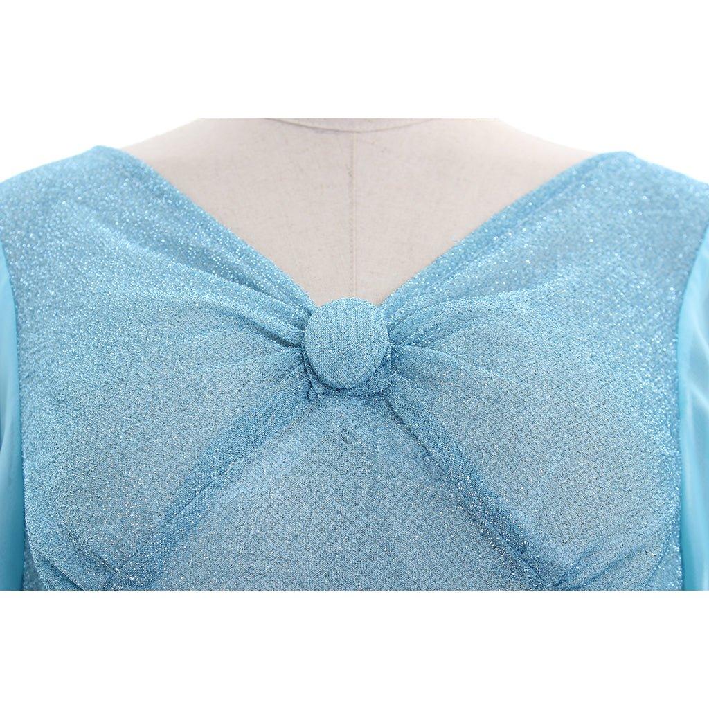 Pinocchio Blue Fairy Costume for Women | Enchanting Blue Dress with Headband | Disney Cosplay Outfit - Coscosmos