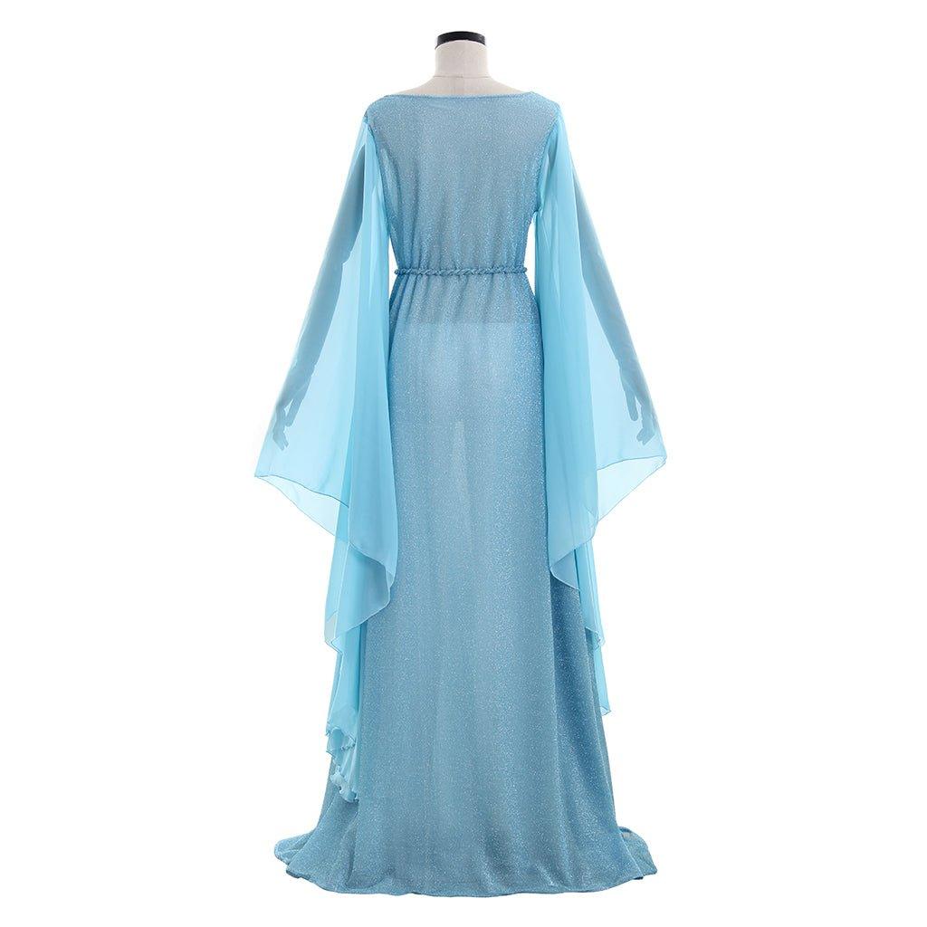 Pinocchio Blue Fairy Costume for Women | Enchanting Blue Dress with Headband | Disney Cosplay Outfit - Coscosmos