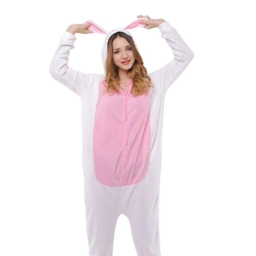 Plus and Minus Bunny Cartoon Cosplay Pajamas - Coscosmos