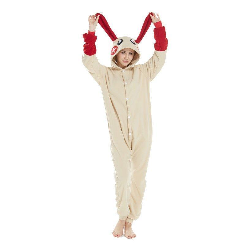 Plus and Minus Bunny Cartoon Cosplay Pajamas - Coscosmos