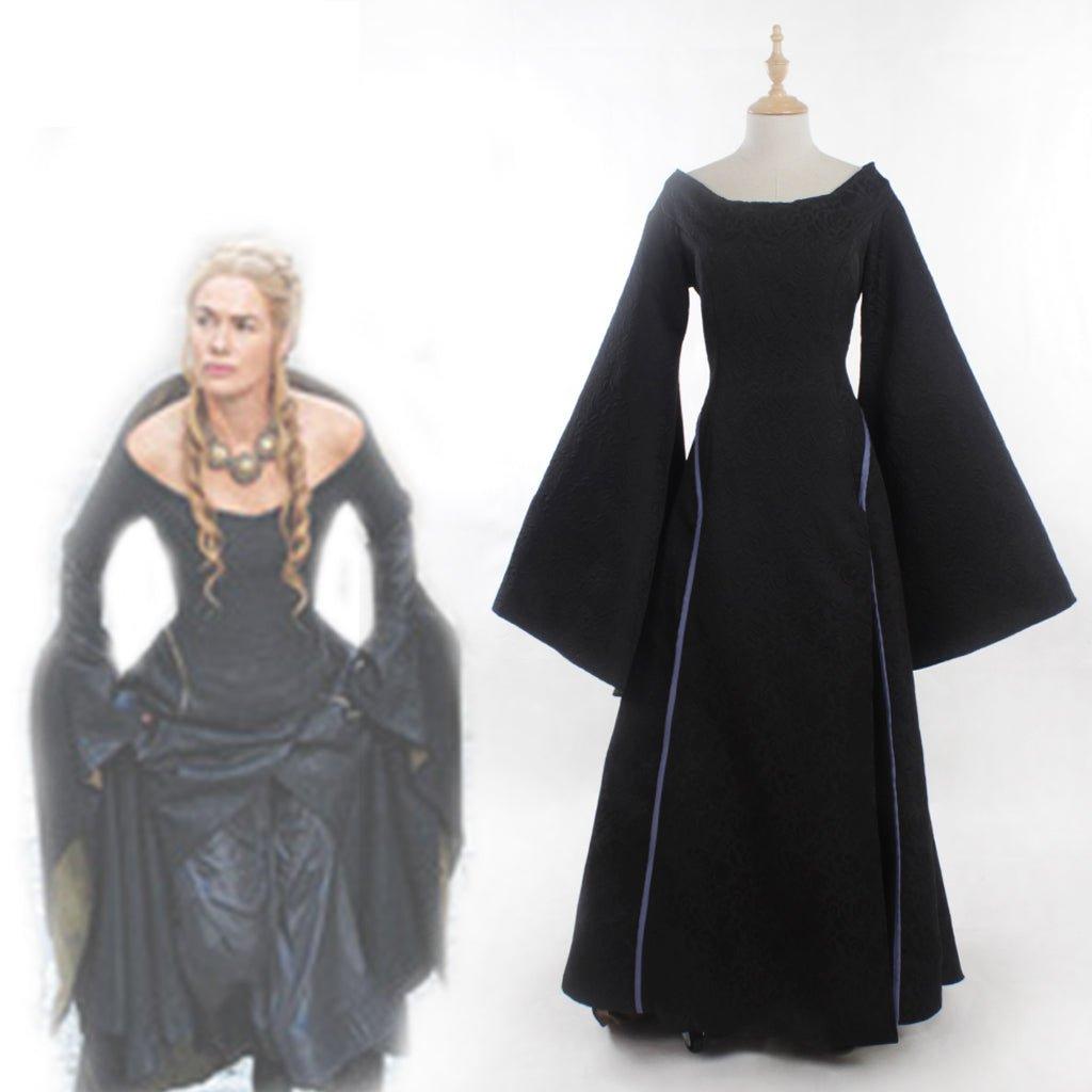 Plus Size Long Sleeve Fall Dress Renaissance Festival Costumes - Coscosmos