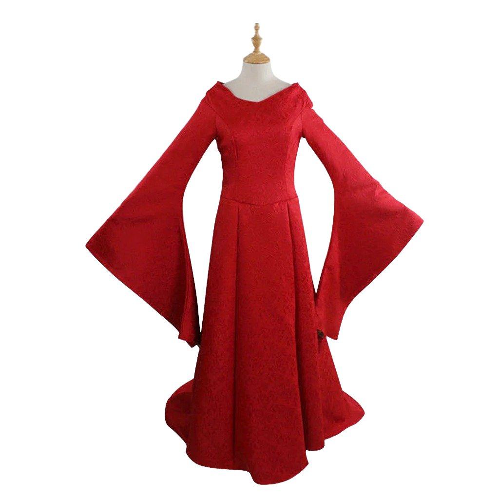 Plus Size Long Sleeve Fall Dress Renaissance Festival Costumes - Coscosmos