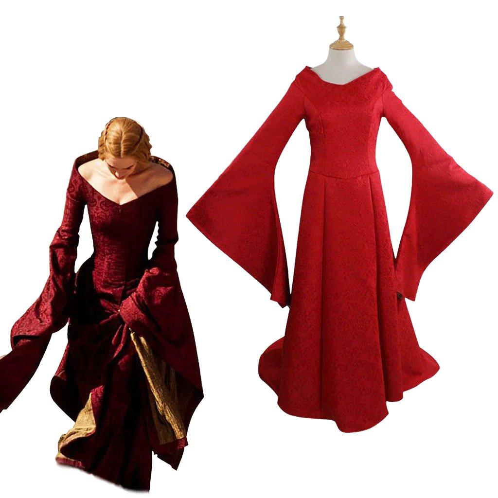 Plus Size Long Sleeve Fall Dress Renaissance Festival Costumes - Coscosmos